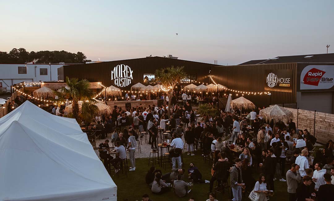 Morex House at sunset