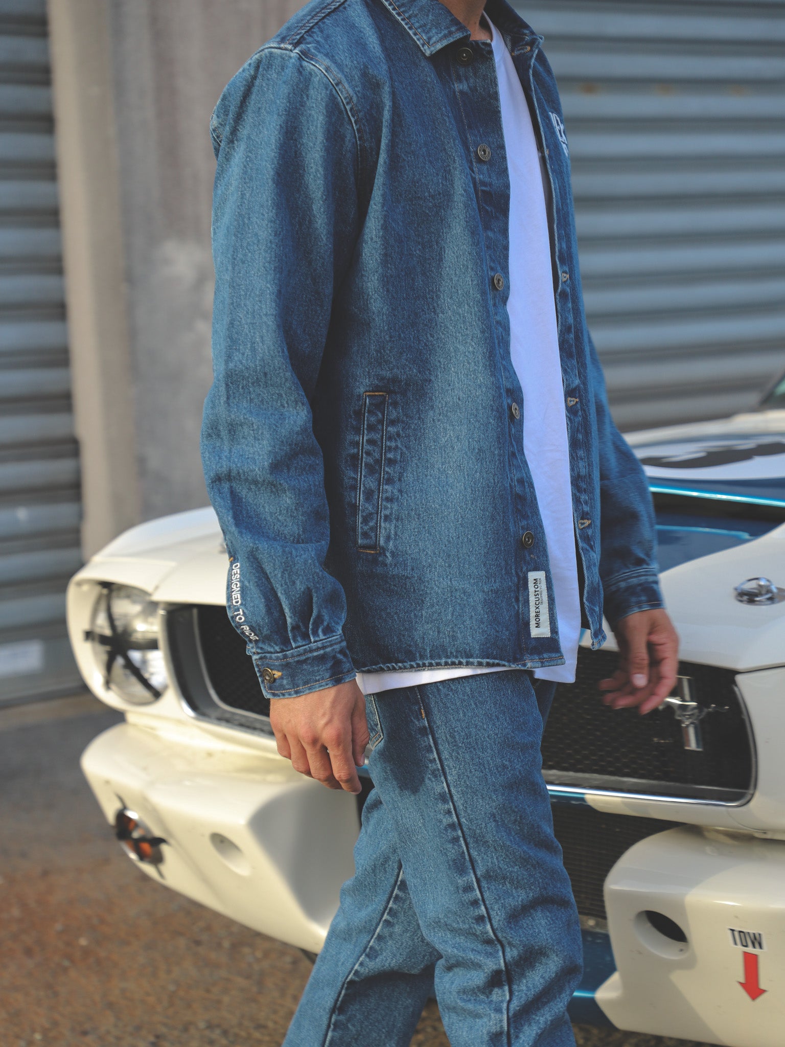 Frame - Surchemise Denim bleu