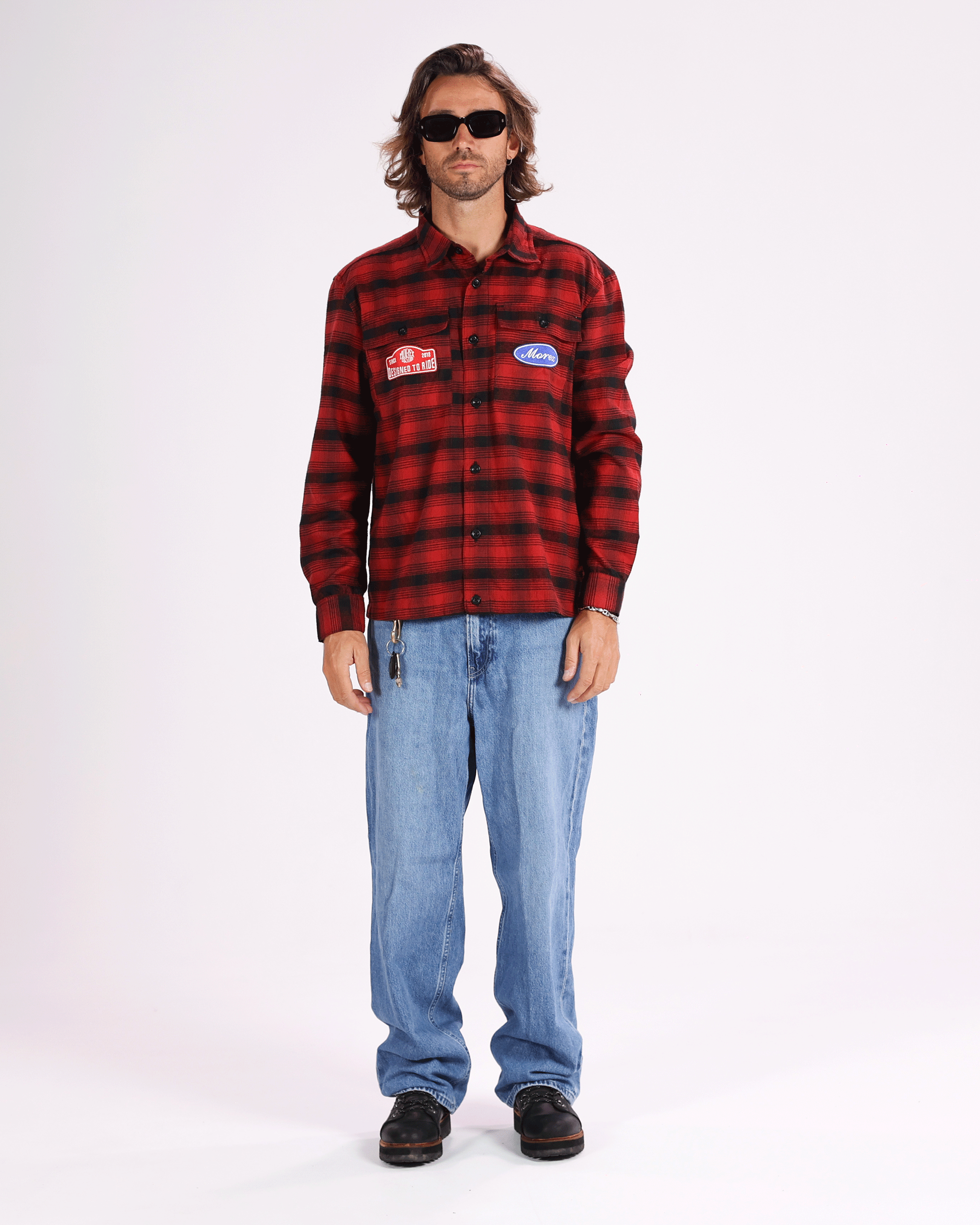 Chemise boxy Morex Custom – Marcus – détail broderies et finitions