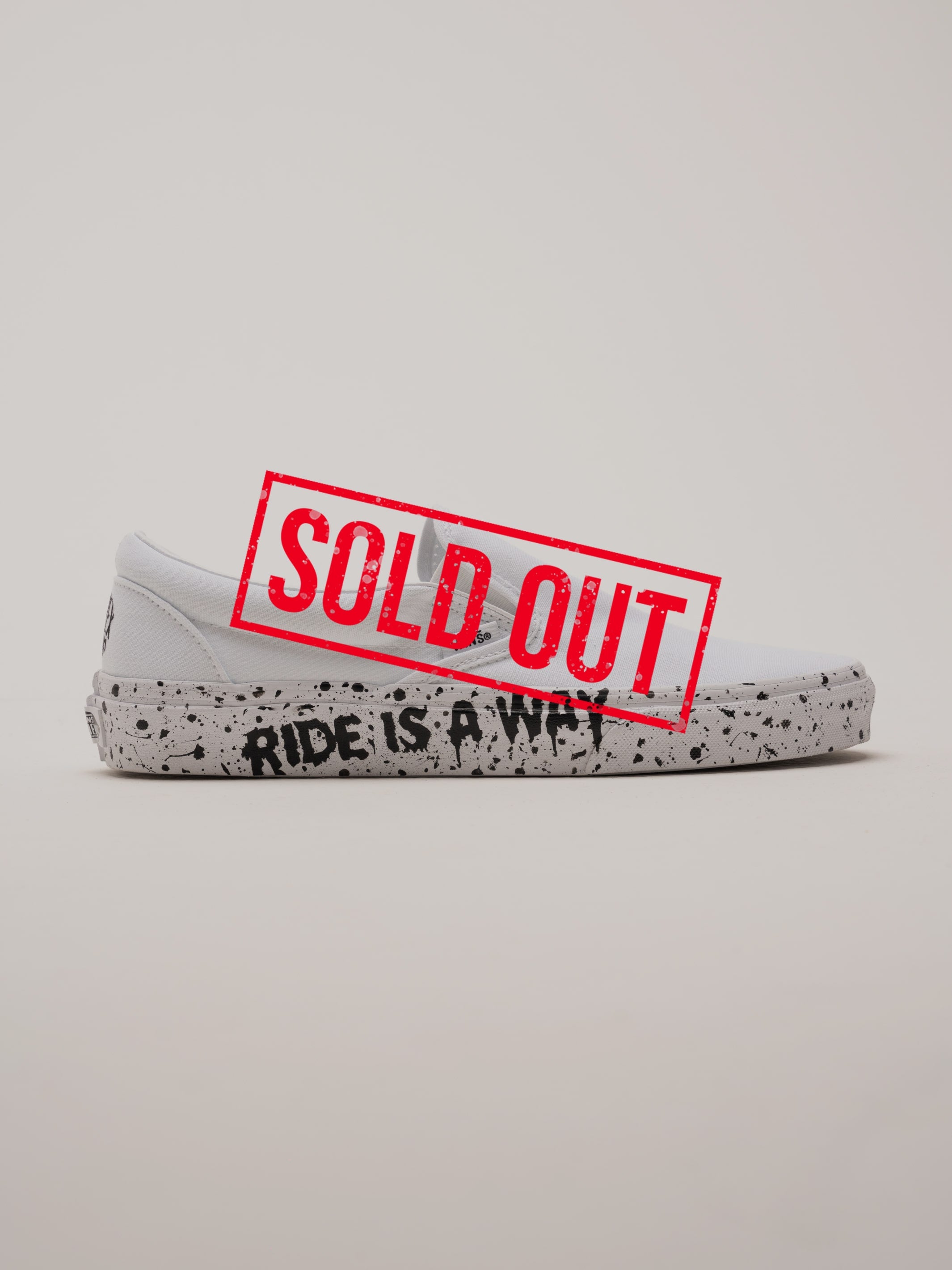 Chaussure Vans Blanche Slip on Custom
