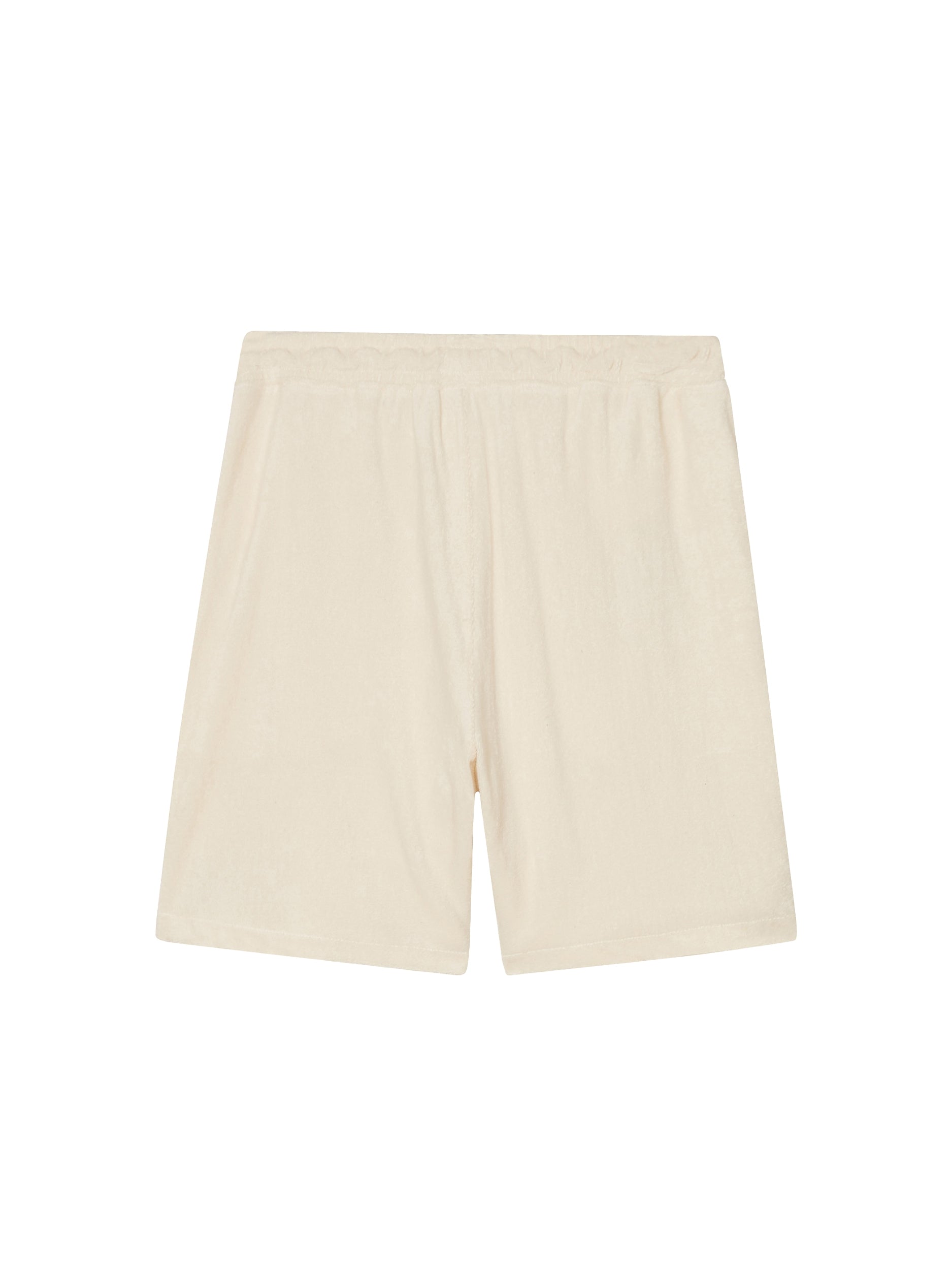 Short en jersey de couleur crème Morex Custom, style lifestyle décontracté.