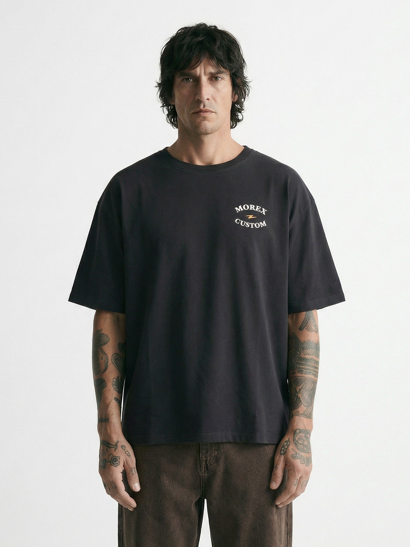 t-shirt - noir vintage - oversize - MOREX CUSTOM LIFESTYLE