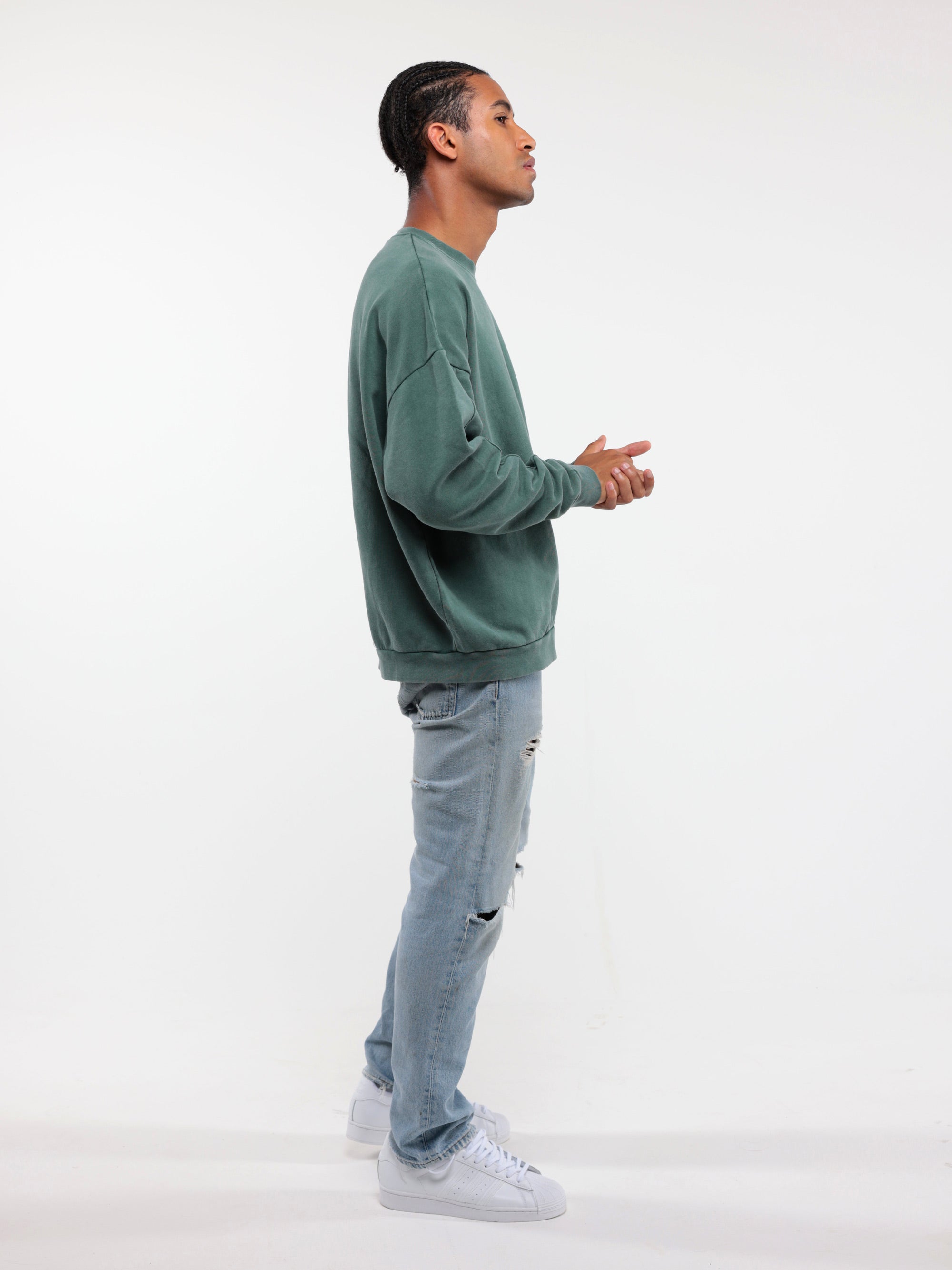Sweat Oversize DYE - Vert