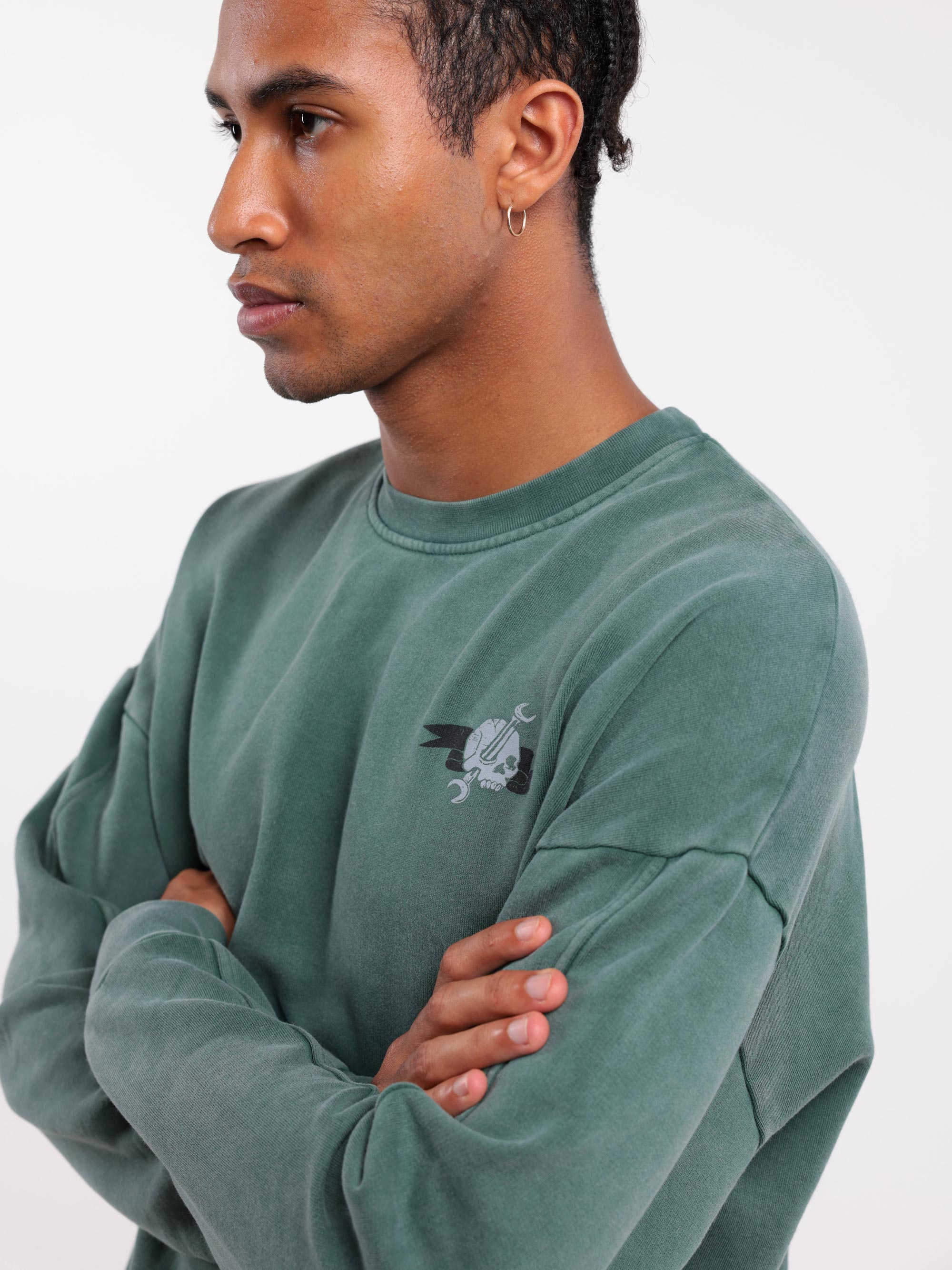 Sweat Oversize DYE - Vert