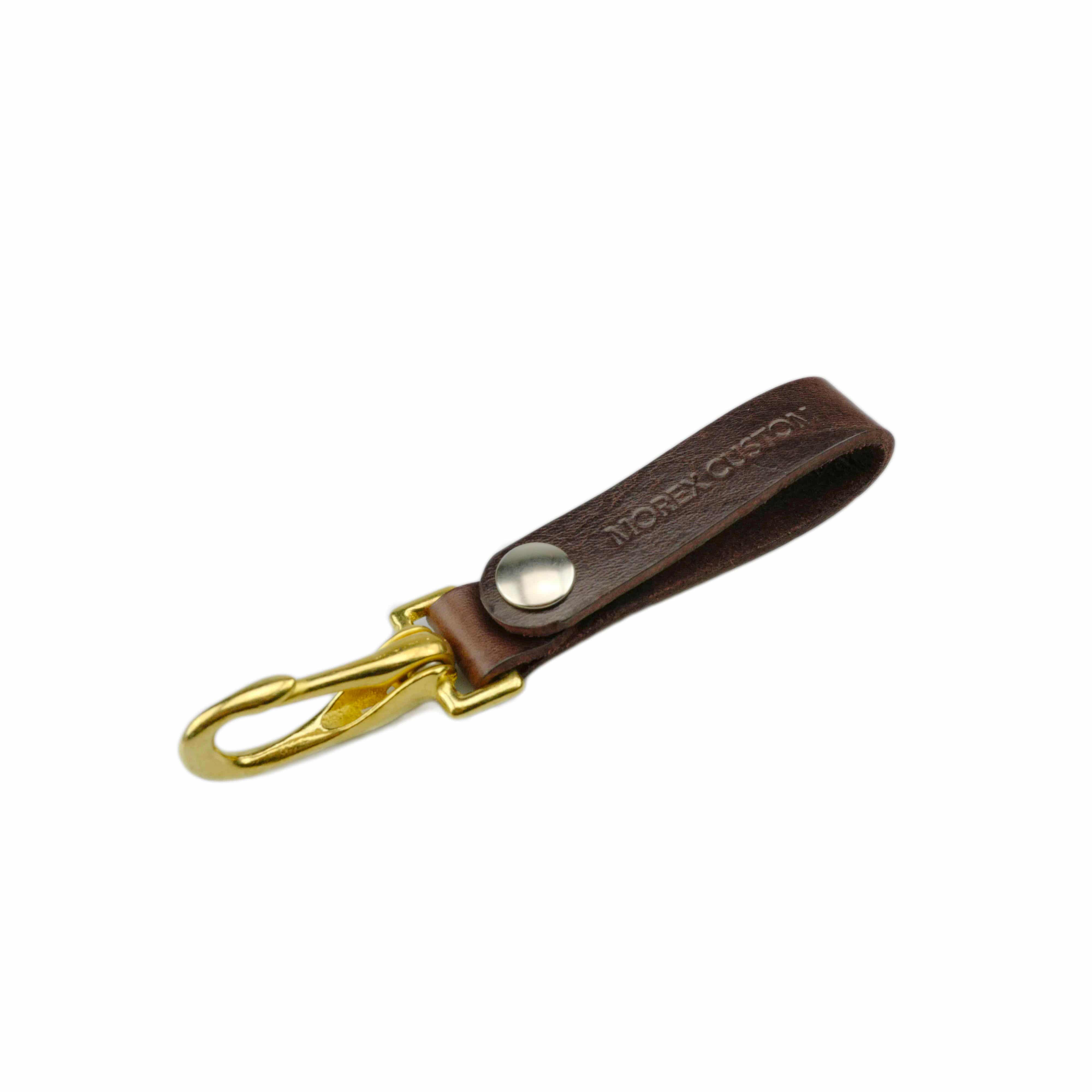 Brown strap keyring