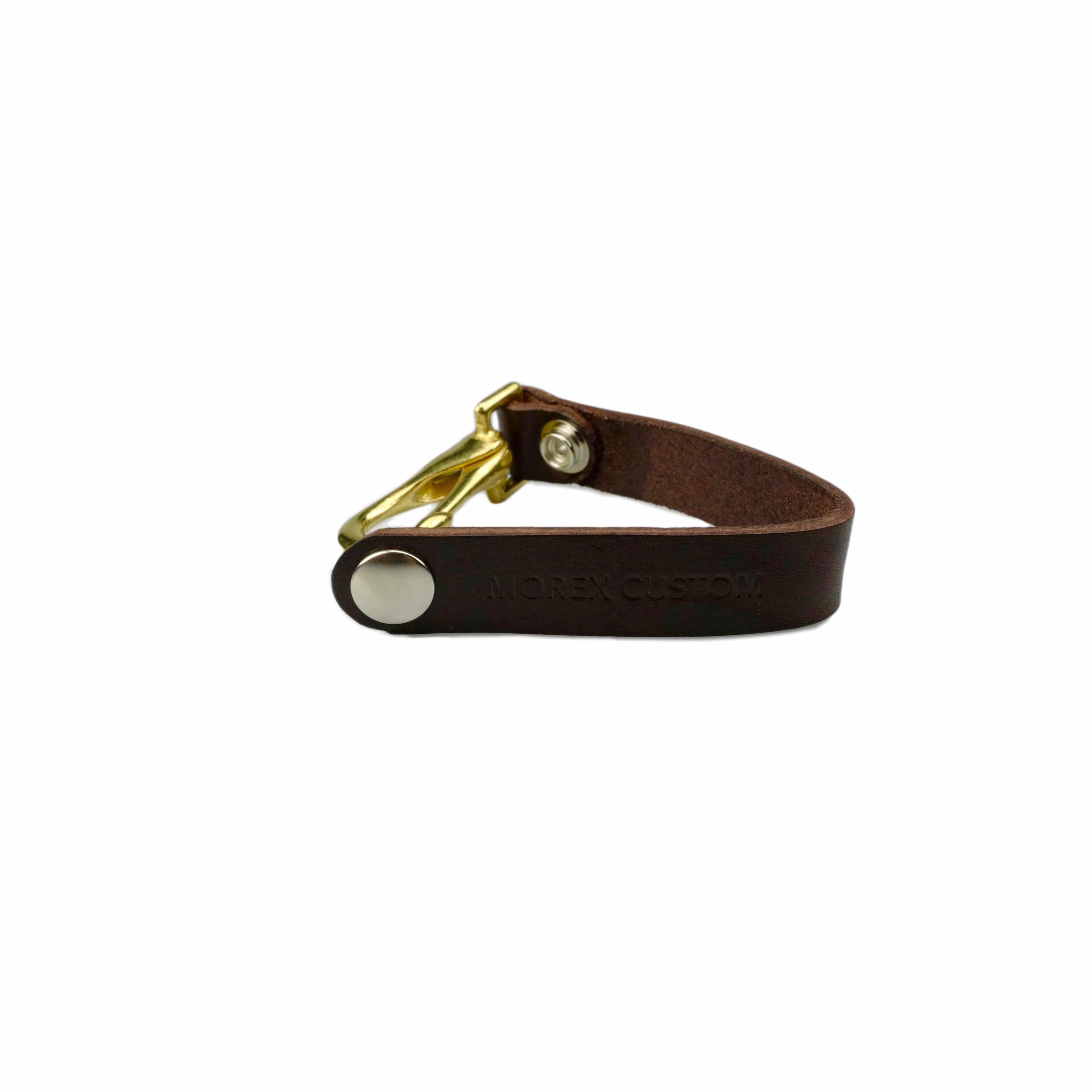 Brown strap keyring
