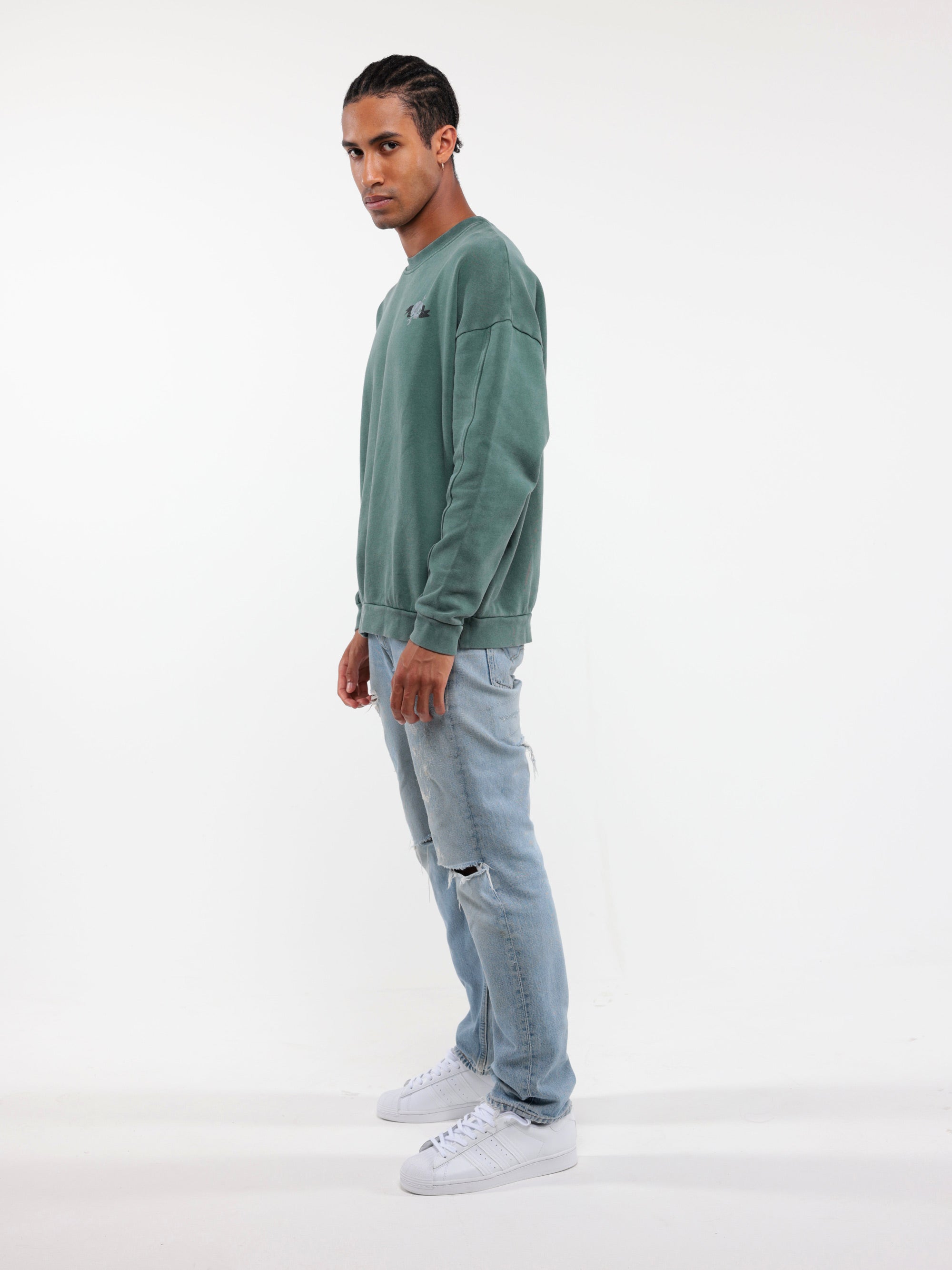Sweat Oversize DYE - Vert