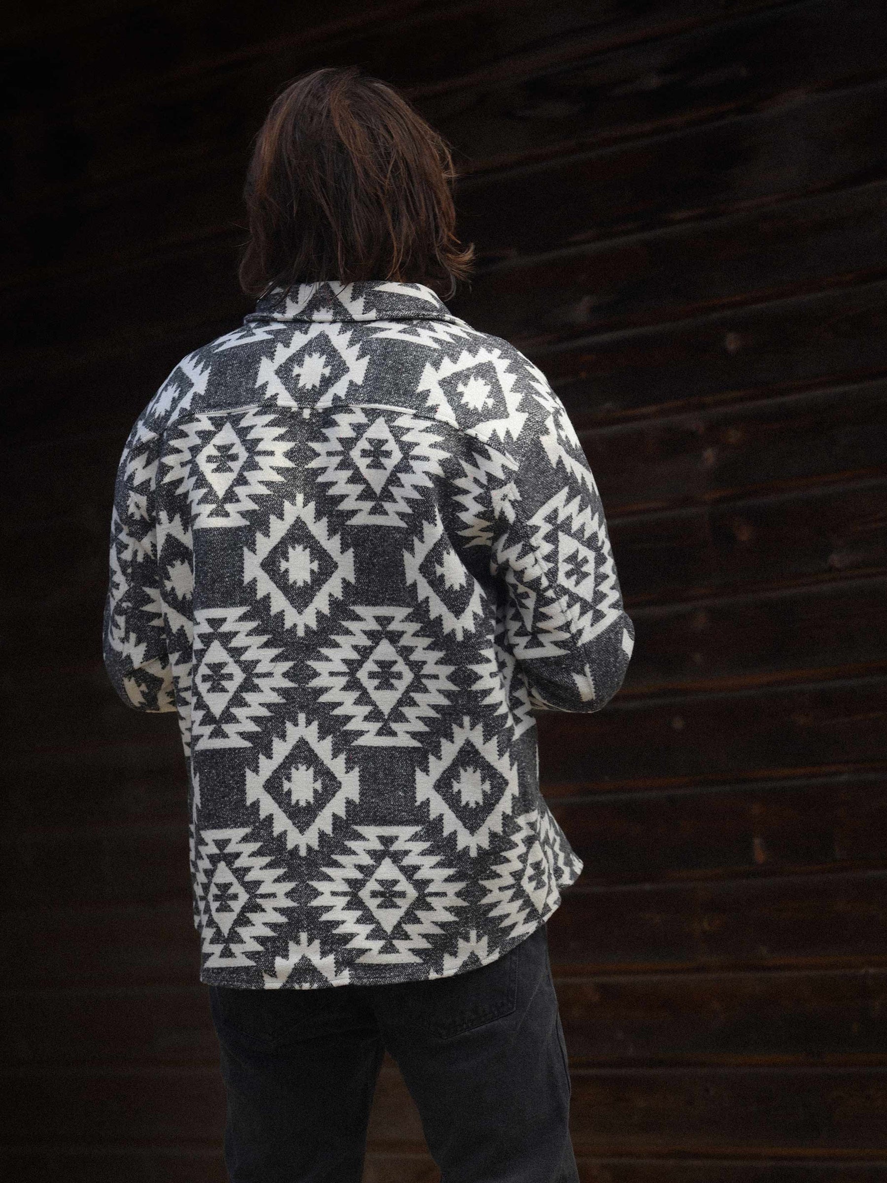 Aztec print coat jacket | Clothing | Morex Custom