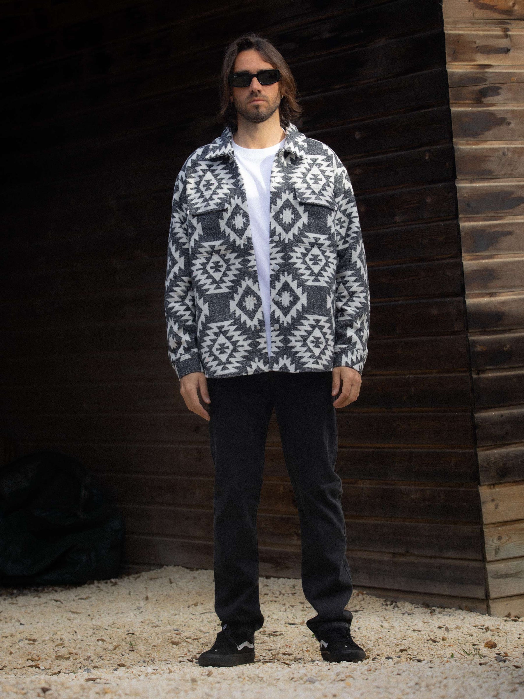 Aztec print coat jacket | Clothing | Morex Custom