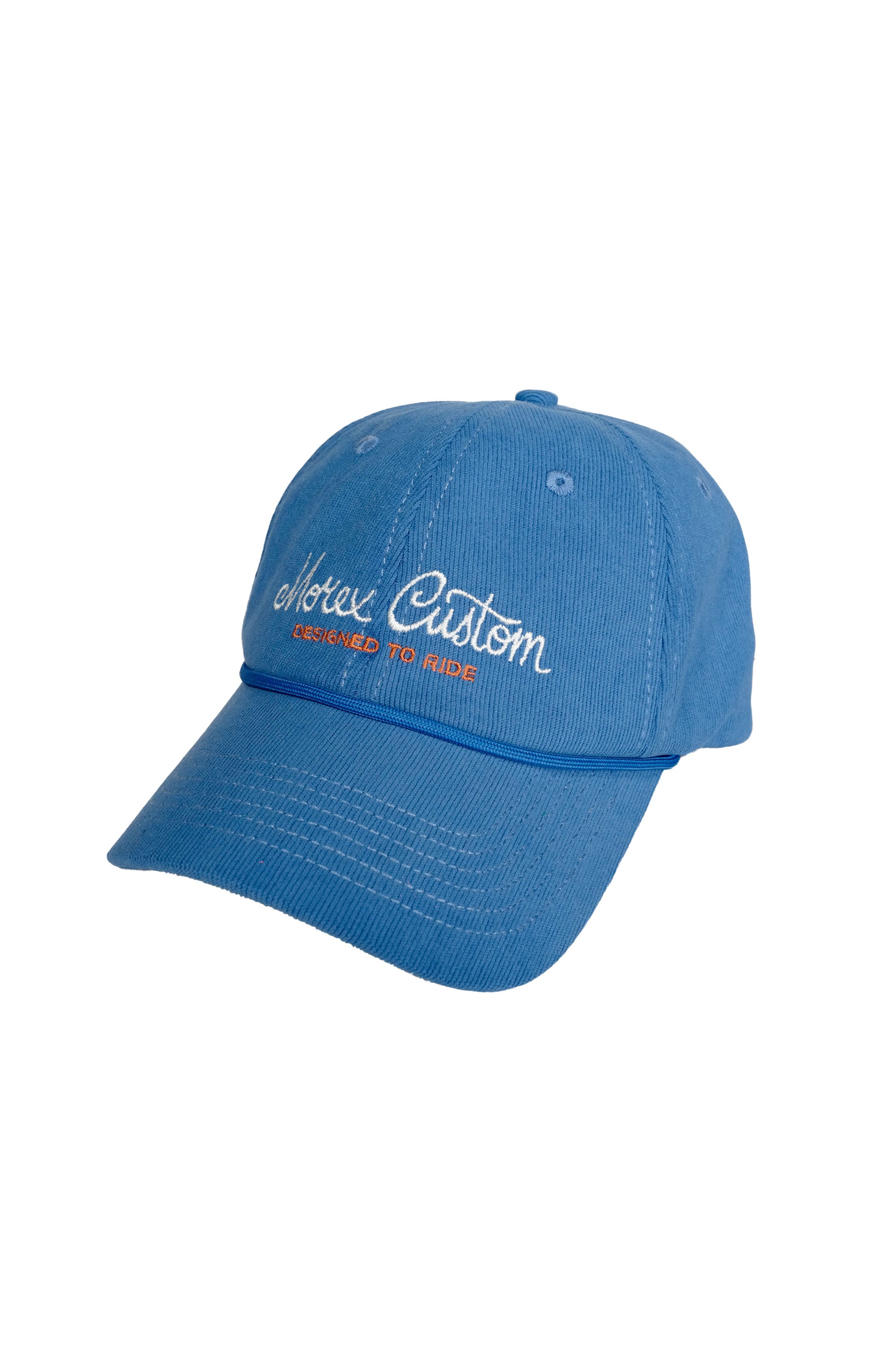 casquette Morex custom bleu velour  unisexe