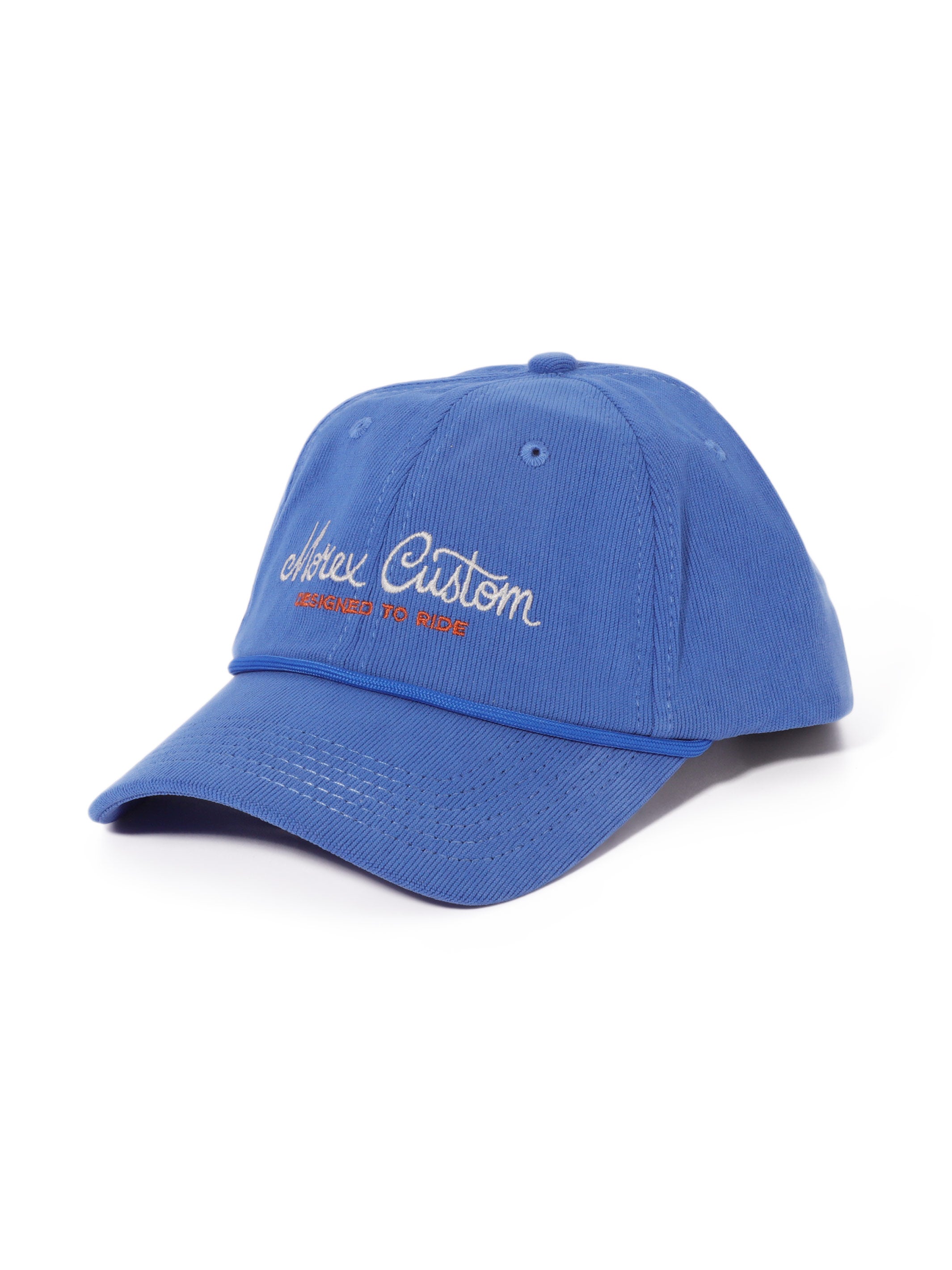 casquette Morex custom bleu velour  unisexe