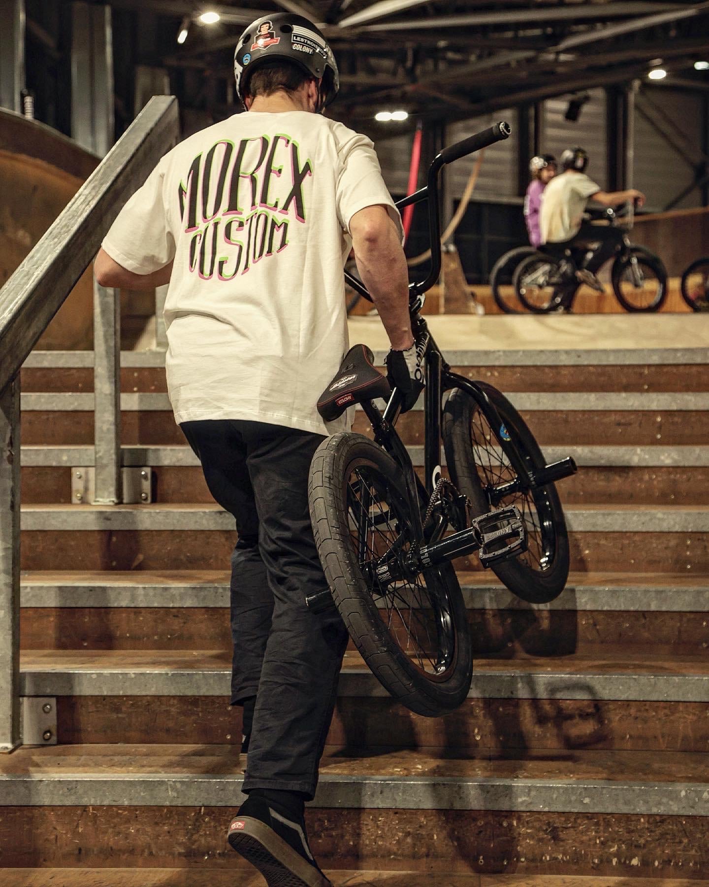Tanguy Labertrand avec son bmx 