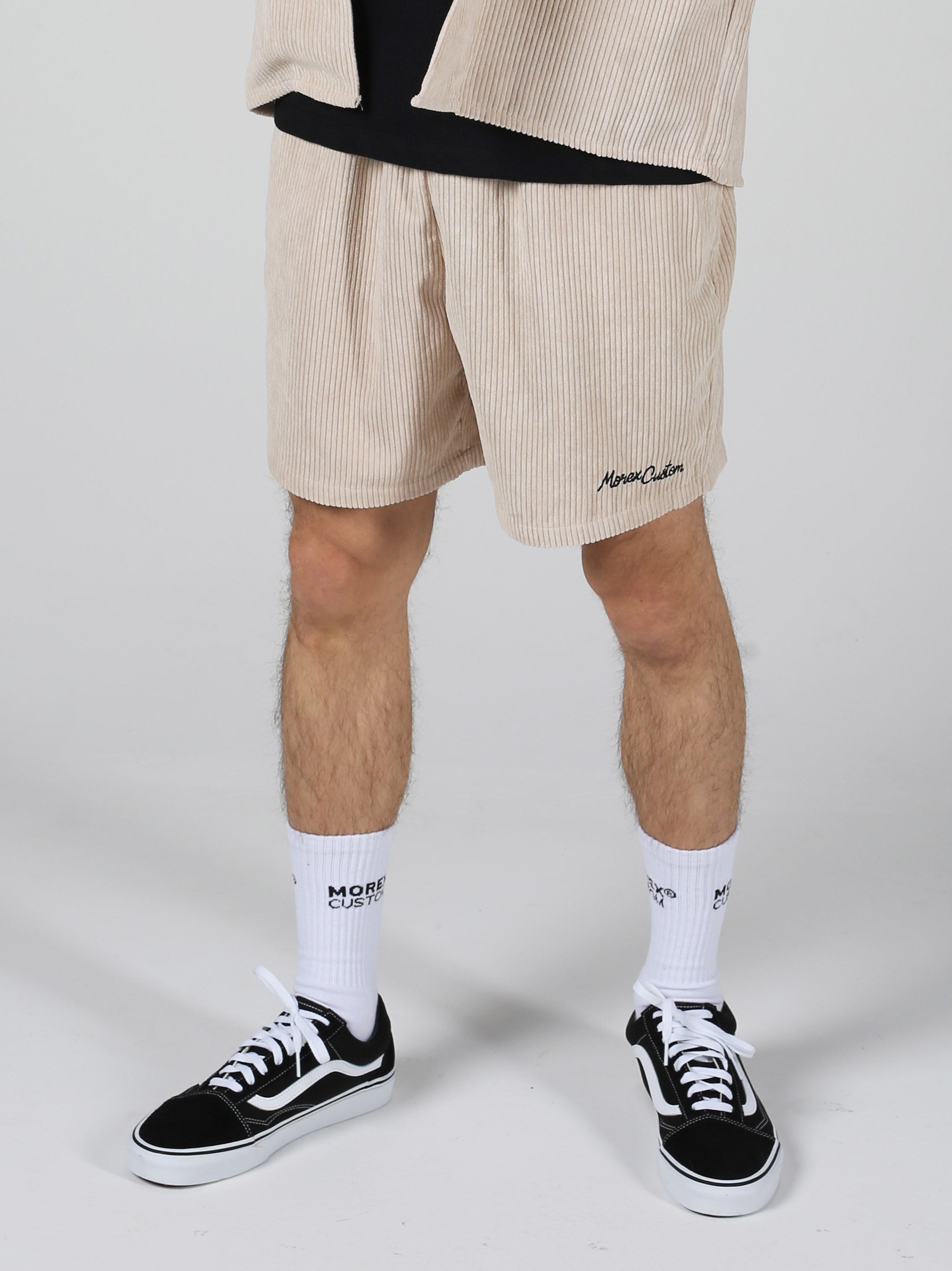 Short velours Bowling - Beige