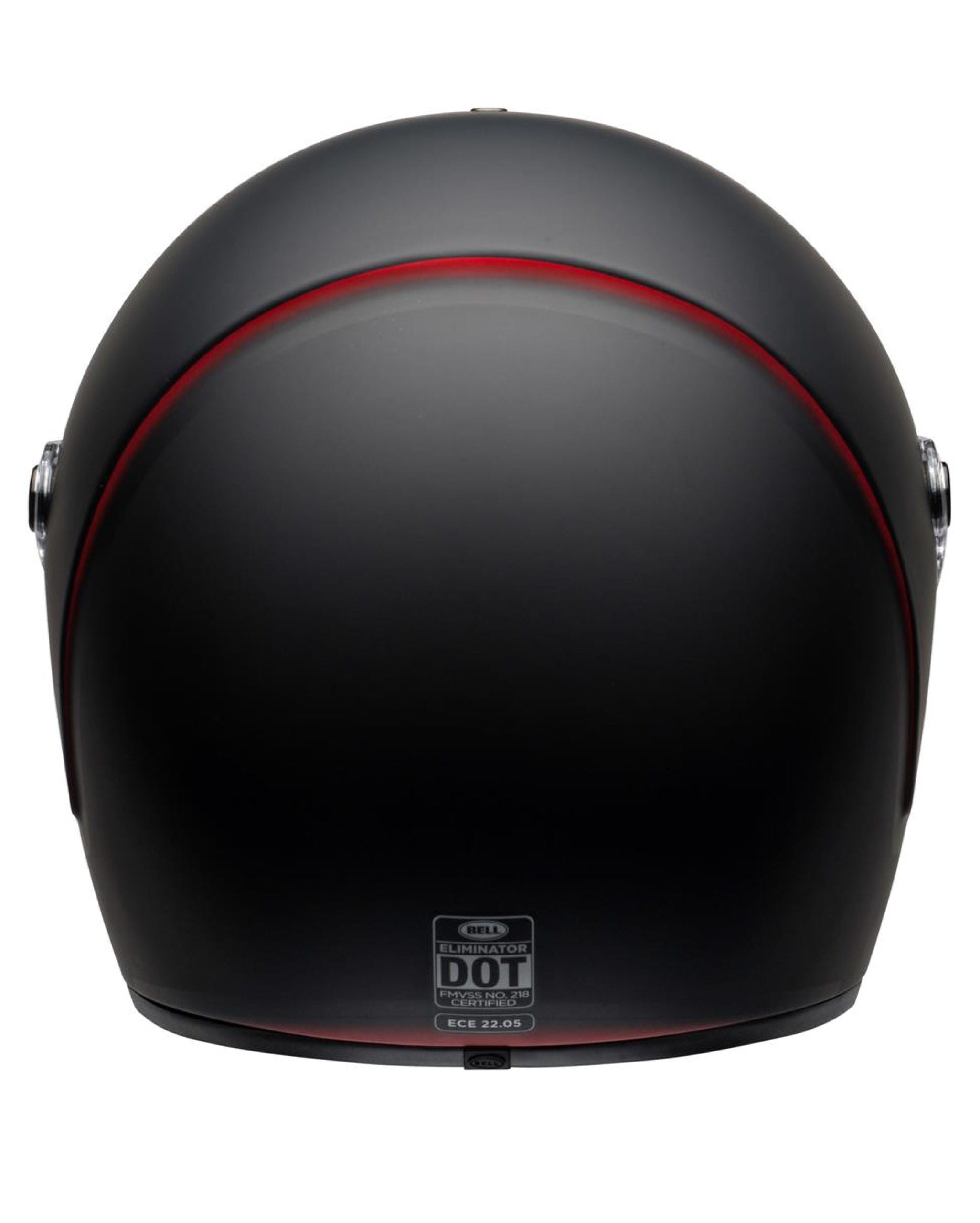 Casque BELL Eliminator noir/rouge fibre carbone